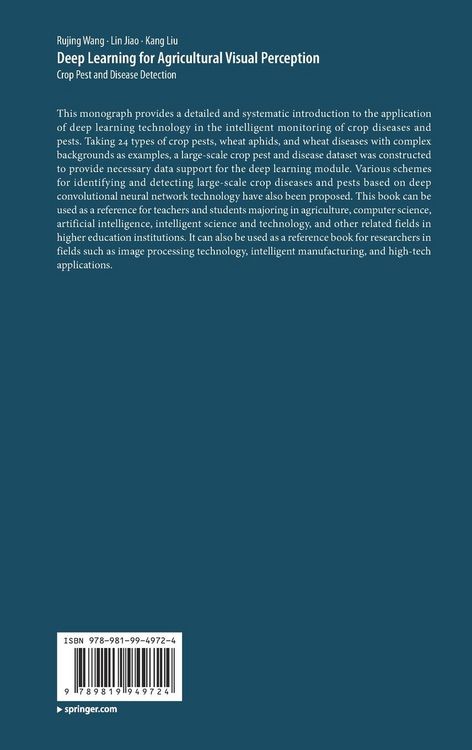 Produktbild: Deep Learning for Agricultural Visual Perception