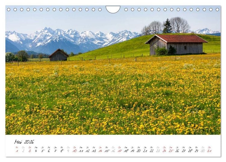 Produktbild: Oberallg&auml;uer Landschaft (Wandkalender 2026 DIN A4 quer), CALVENDO Monatskalender