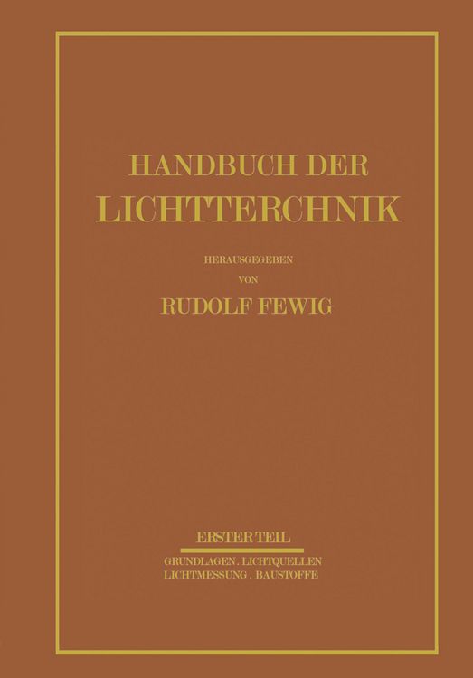 Produktbild: Handbuch der Lichttechnik