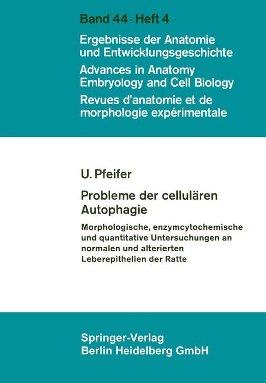 Produktbild: Probleme der cellul&auml;ren Autophagie