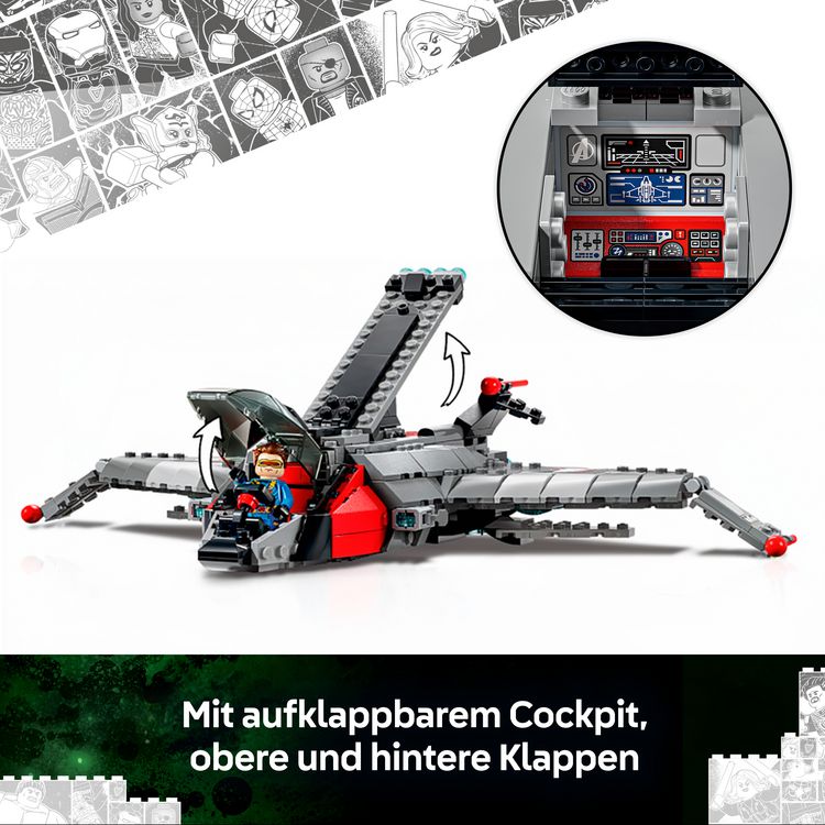 Produktbild: LEGO | Marvel Avengers: Doomsday Quinjet Sammelbarer Modellbausatz 76347