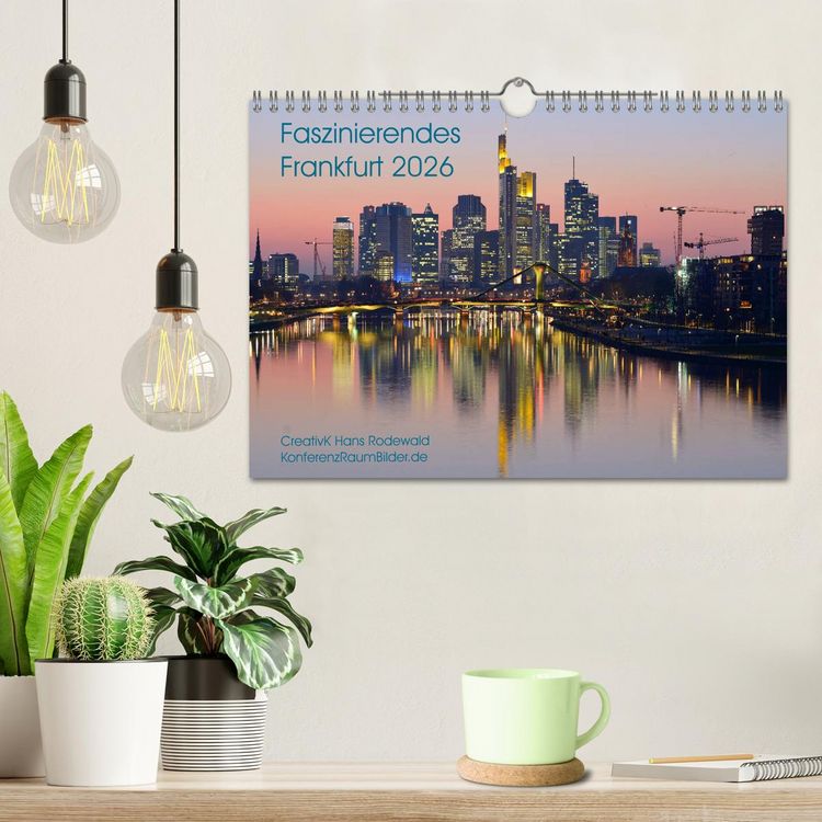 Produktbild: Faszinierendes Frankfurt - Impressionen aus der Mainmetropole (Wandkalender 2026 DIN A4 quer), CALVENDO Monatskalender