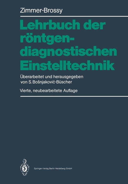 Produktbild: Lehrbuch der r&ouml;ntgendiagnostischen Einstelltechnik