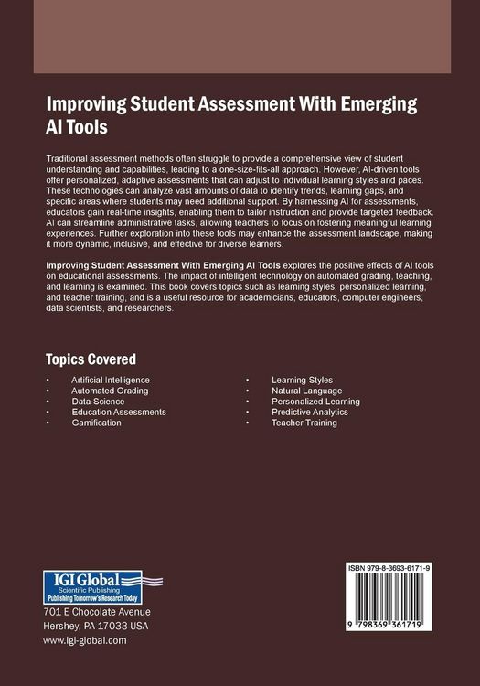 Produktbild: Improving Student Assessment With Emerging AI Tools