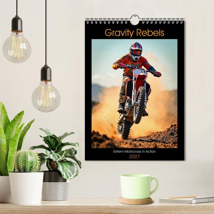 Produktbild: Gravity Rebels - Extrem-Motocross in Action (Wandkalender 2027 DIN A4 hoch), CALVENDO Monatskalender