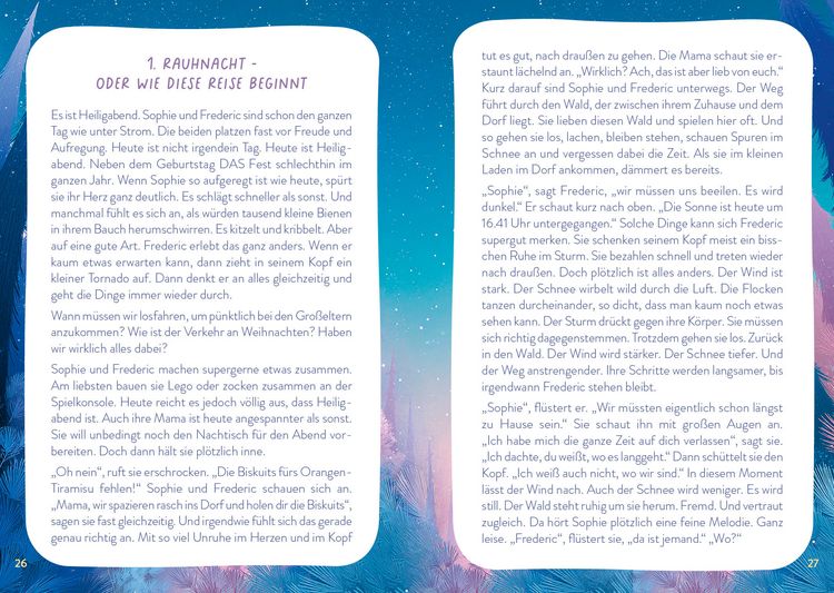 Produktbild: Kartenset: Entdecke den Zauber der Rauhn&auml;chte &ndash; 60 Karten mit Begleitheft f&uuml;r die ganze Familie
