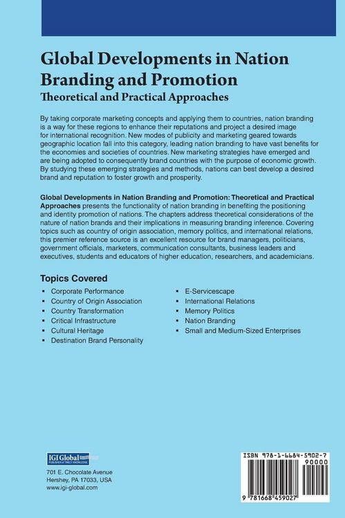 Produktbild: Global Developments in Nation Branding and Promotion