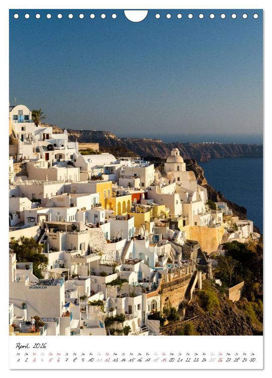 Produktbild: Insel des Lichts - Santorini (Wandkalender 2026 DIN A4 hoch), CALVENDO Monatskalender