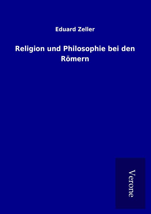 Produktbild: Religion und Philosophie bei den R&ouml;mern