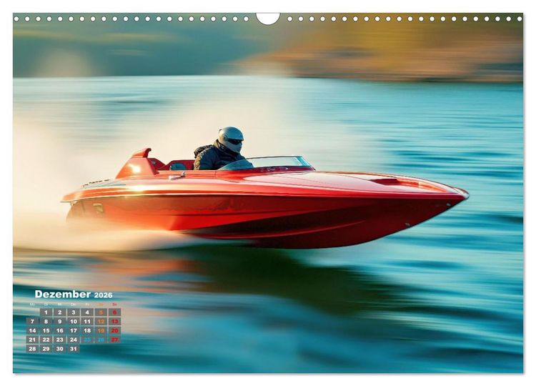 Produktbild: Speedboote (Wandkalender 2026 DIN A3 quer), CALVENDO Monatskalender