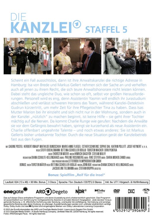 Produktbild: Die Kanzlei - Staffel 5 [3 DVDs]