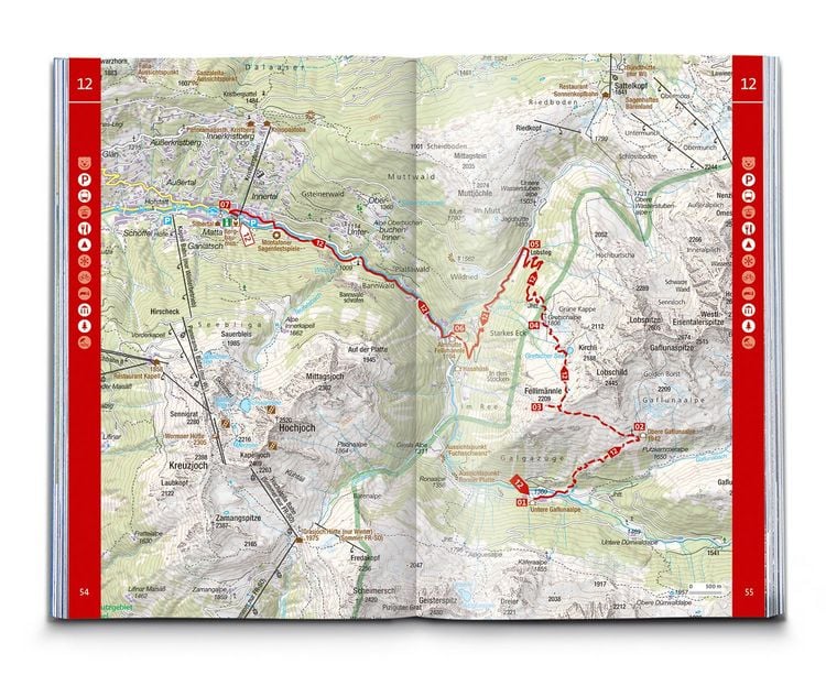 Produktbild: KOMPASS Wanderf&uuml;hrer Montafon, Arlberg, Silvretta, 60 Touren mit Extra-Tourenkarte