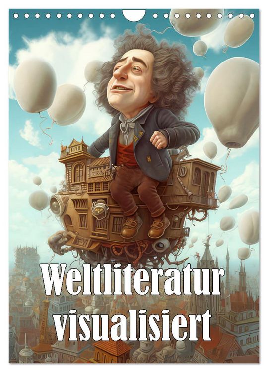 Produktbild: Weltliteratur visualisiert (Wandkalender 2026 DIN A4 hoch), CALVENDO Monatskalender