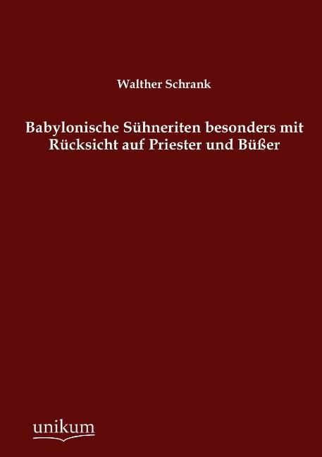Produktbild: Schrank, W: Babylonische S&uuml;hneriten besonders mit R&uuml;cksicht