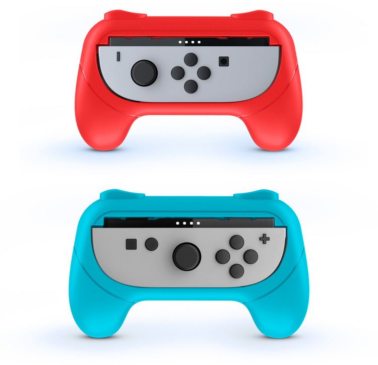 Produktbild: Joy-Con Grip Duo Pack - red/blue [NSW2]