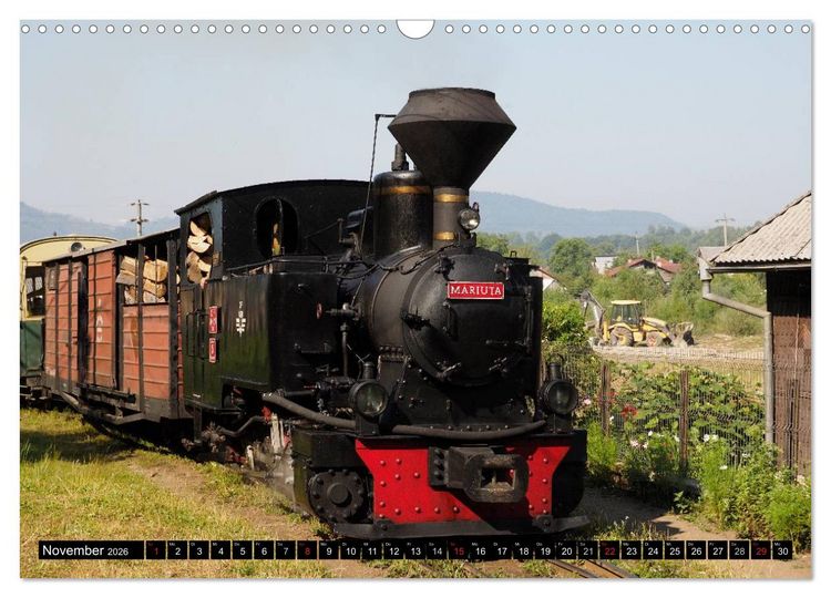 Produktbild: Entlang der Wassertalbahn - Auf schmaler Spur im Norden Rum&auml;niens (Wandkalender 2026 DIN A3 quer), CALVENDO Monatskalender
