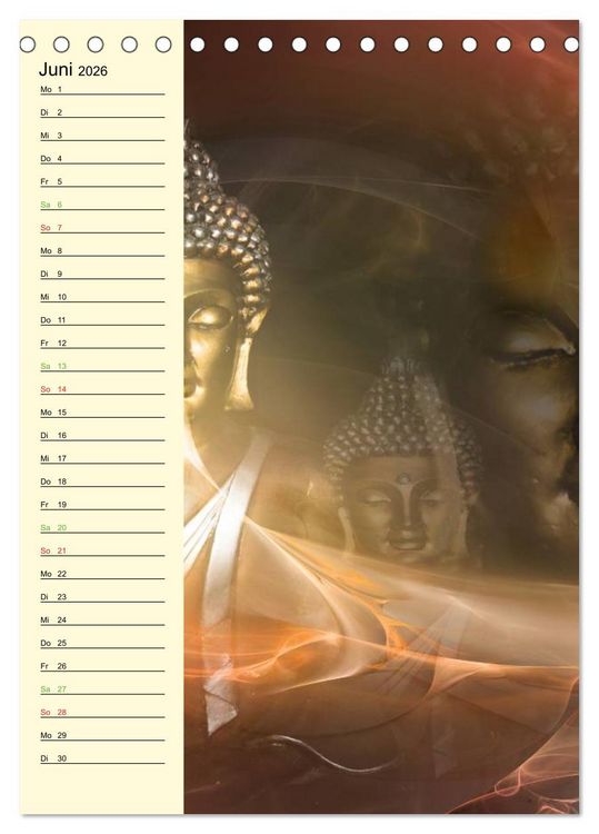 Produktbild: Buddha (Tischkalender 2026 DIN A5 hoch), CALVENDO Monatskalender
