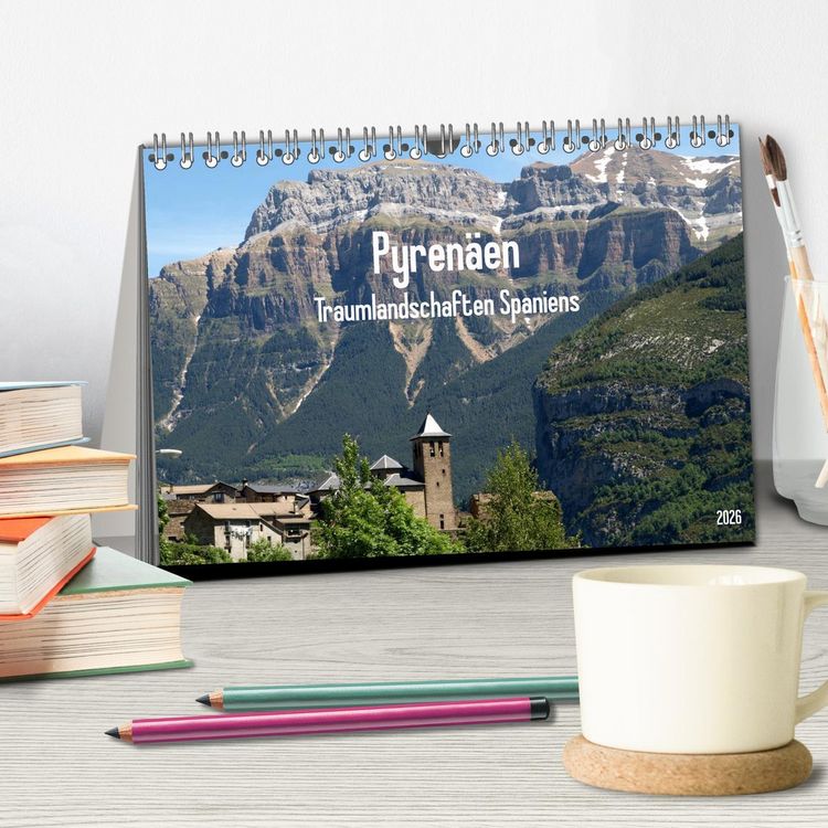 Produktbild: Traumlandschaften Spaniens - Pyren&auml;en 2026 (Tischkalender 2026 DIN A5 quer), CALVENDO Monatskalender