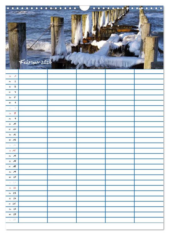 Produktbild: Meer Zeit f&uuml;r uns! (Wandkalender 2026 DIN A3 hoch), CALVENDO Monatskalender
