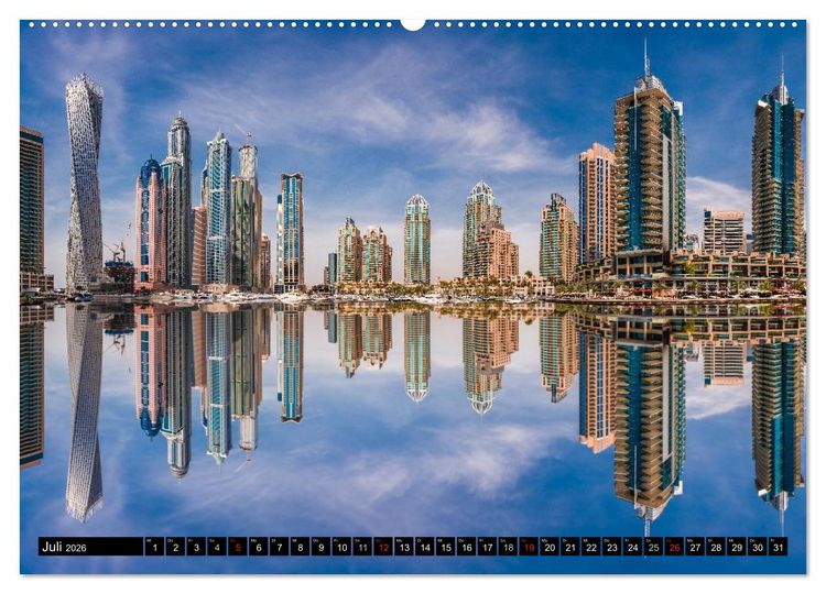 Produktbild: DUBAI - 2026 (Wandkalender 2026 DIN A2 quer), CALVENDO Monatskalender