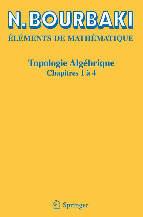 Produktbild: Topologie alg&eacute;brique