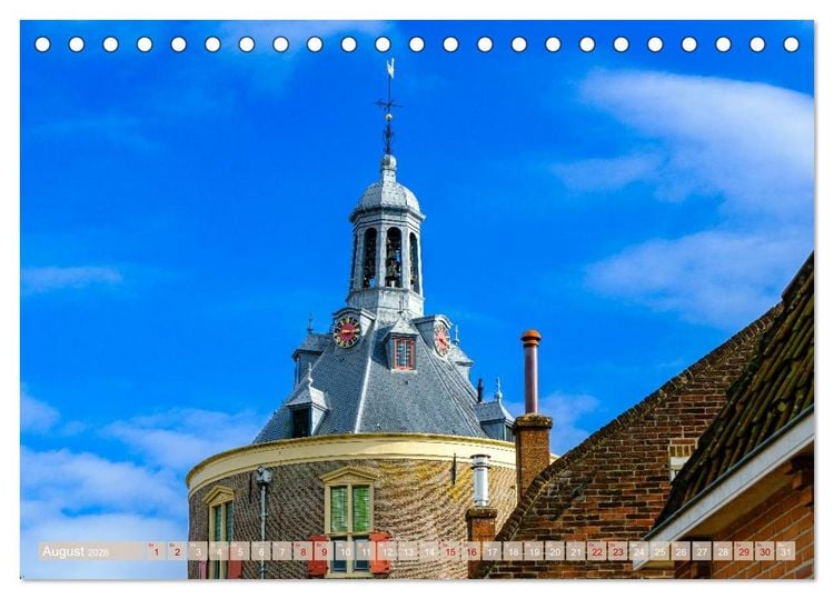 Produktbild: Ein Blick auf Enkhuizen in Holland (Tischkalender 2026 DIN A5 quer), CALVENDO Monatskalender