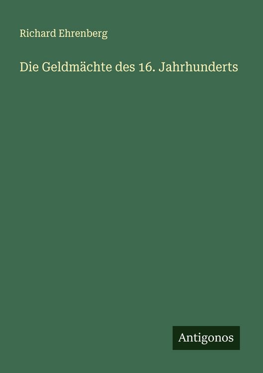 Produktbild: Die Geldm&auml;chte des 16. Jahrhunderts