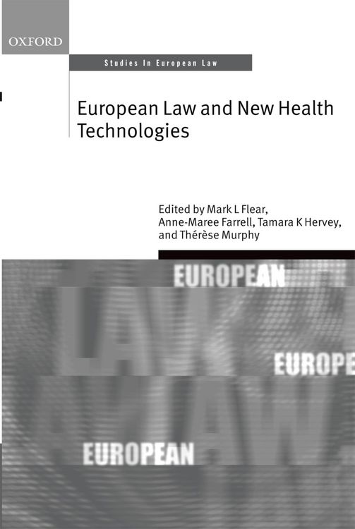 Produktbild: European Law and New Health Technologies