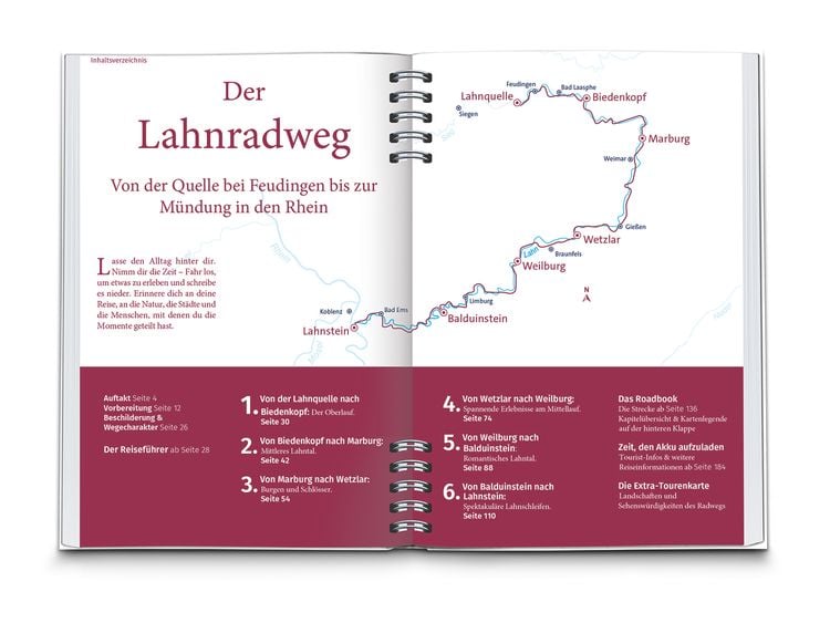 KOMPASS Radreiseführer Lahnradweg