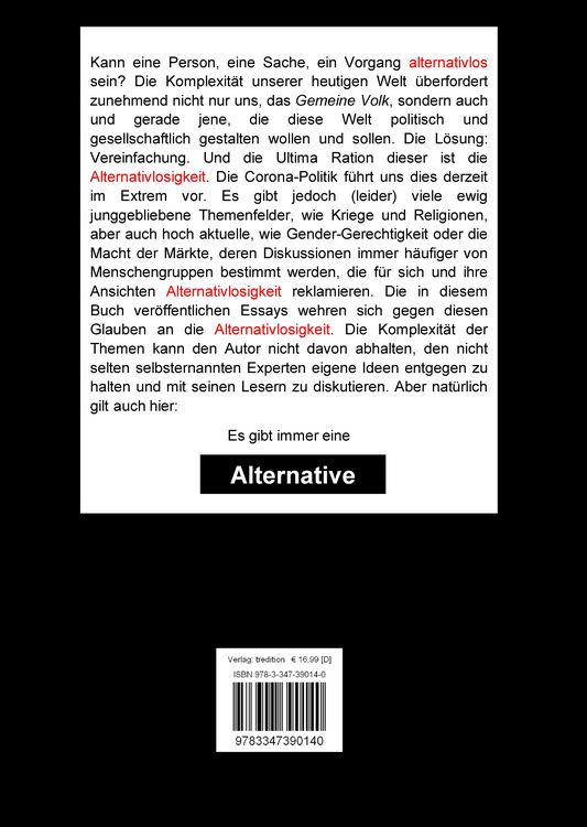 Produktbild: &Uuml;ber Alternativen zur Alternativlosigkeit