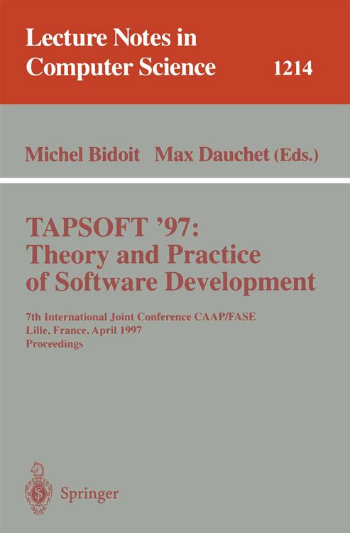Produktbild: TAPSOFT'97: Theory and Practice of Software Development
