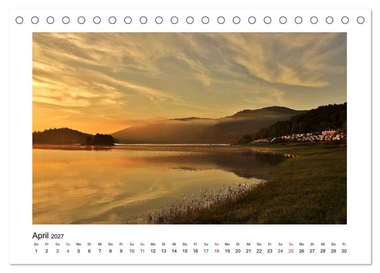 Produktbild: Morgens am Edersee (Tischkalender 2027 DIN A5 quer), CALVENDO Monatskalender