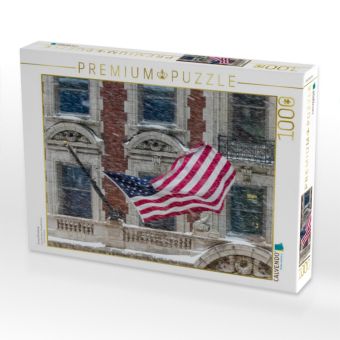 Produktbild: CALVENDO Puzzle Snowy Broadway | 1000 Teile Lege-Gr&ouml;&szlig;e 64x48cm Foto-Puzzle f&uuml;r gl&uuml;ckliche Stunden