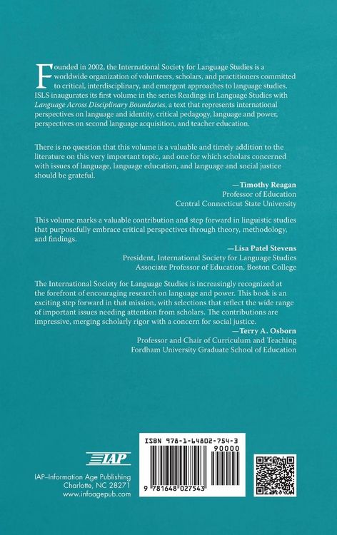 Produktbild: Language Across Disciplinary Boundaries