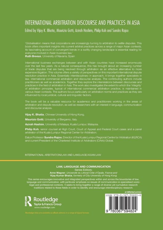 Produktbild: International Arbitration Discourse and Practices in Asia