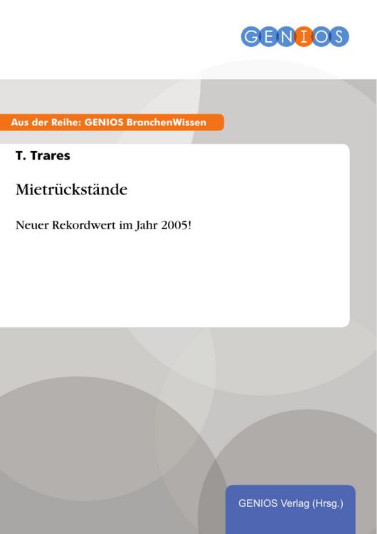 Produktbild: Mietr&uuml;ckst&auml;nde