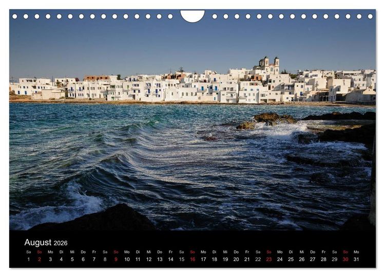 Produktbild: Kykladen - Inseln im Licht (Wandkalender 2026 DIN A4 quer), CALVENDO Monatskalender