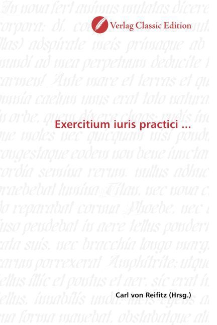 Produktbild: Exercitium iuris practici ...