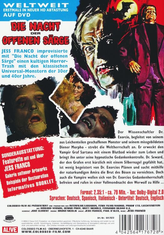 Produktbild: Die Nacht der offenen S&auml;rge