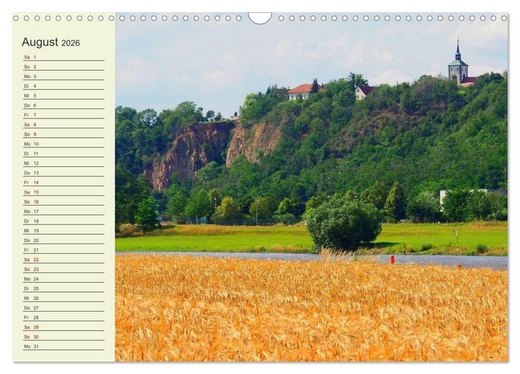 Produktbild: L&auml;ndliche Idylle zwischen Erzgebirge und Muldental (Wandkalender 2026 DIN A3 quer), CALVENDO Monatskalender