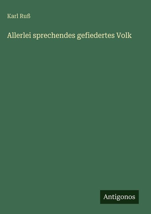 Produktbild: Allerlei sprechendes gefiedertes Volk