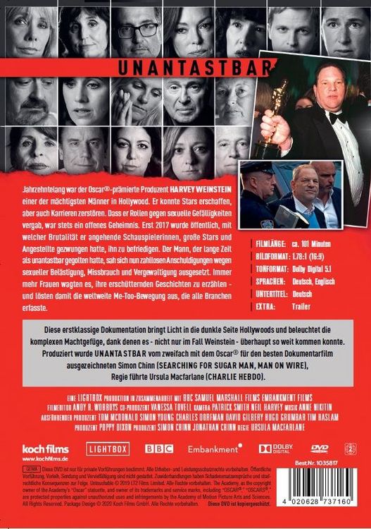 Produktbild: Unantastbar - Der Fall Harvey Weinstein