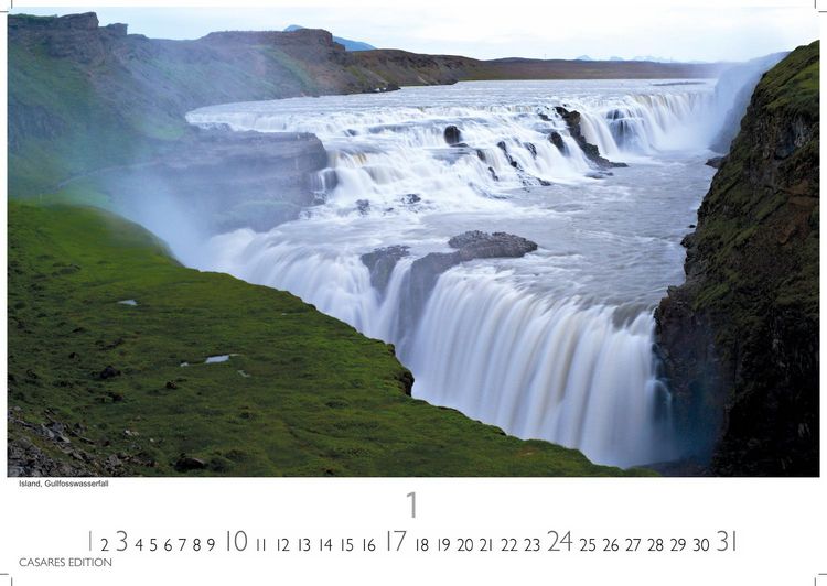 Produktbild: Wasserf&auml;lle Kalender 2027 &ndash; Wandkalender | Fotokalender Naturkalender 35x50cm Gro&szlig;format - Inspirierende Wasserfall-Fotografien f&uuml;r das ganze Jahr.