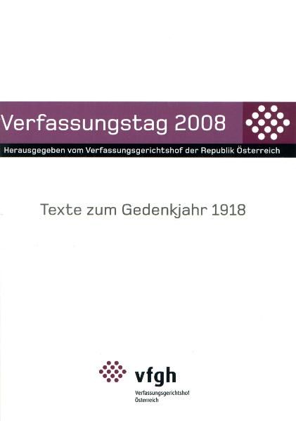 Produktbild: Verfassungstag 2008