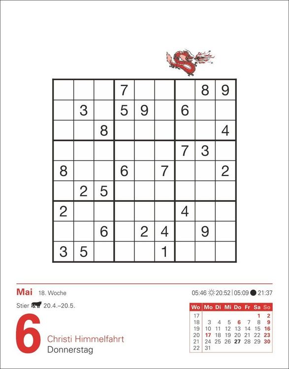 Produktbild: Sudoku Tagesabrei&szlig;kalender 2027 - Das Kult-R&auml;tsel aus Japan