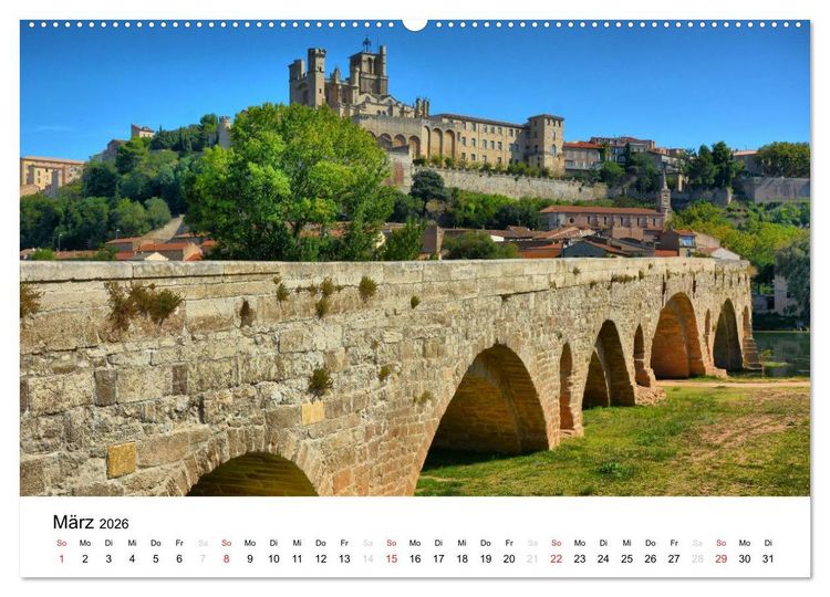 Produktbild: Languedoc-Roussillon - unter der Sonne des Midi (Wandkalender 2026 DIN A2 quer), CALVENDO Monatskalender