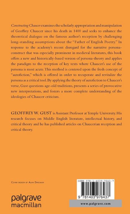 Produktbild: Constructing Chaucer