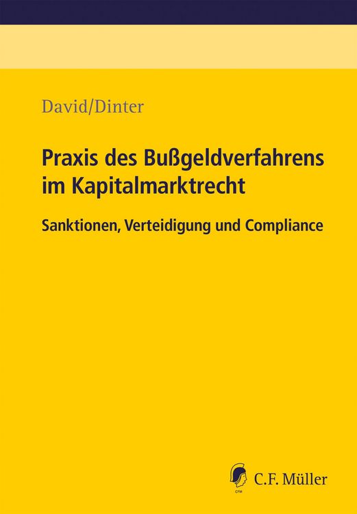 Produktbild: Praxis des Bu&szlig;geldverfahrens im Kapitalmarktrecht