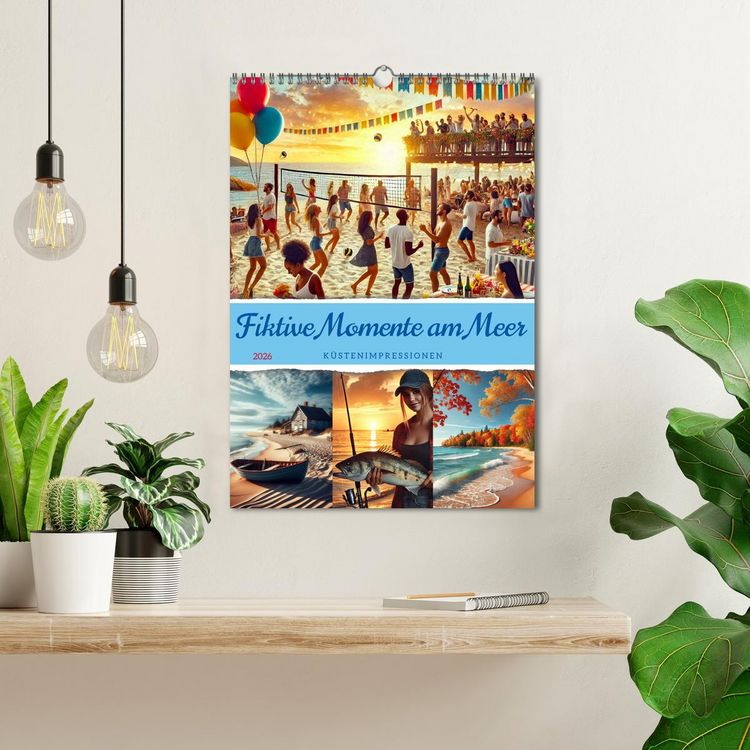 Produktbild: Fiktive Momente am Meer (Wandkalender 2026 DIN A3 hoch), CALVENDO Monatskalender