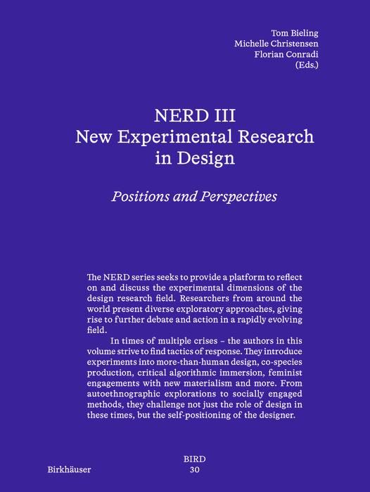 Produktbild: NERD III - New Experimental Research in Design